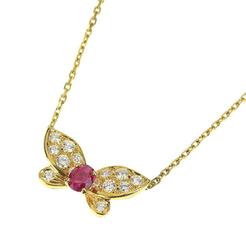 Van Cleef & Arpels Gold (18K) Ruby Women's Necklace Carat/0.5 (Gold)