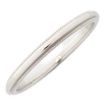 TIFFANY&CO Milgrain Band Ring Ring Silver Pt950Platinum Silver