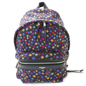 SAINT LAURENT Star Backpack/Daypack YSL Sack City Mini Black Multicolor 508548 99H1E Women's