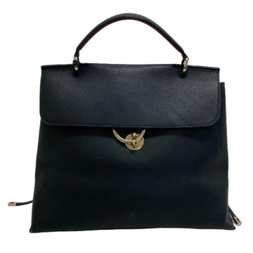 SALVATORE FERRAGAMO Jet Set Shoulder Bag Gancini Handbag Black Women's Z0005400