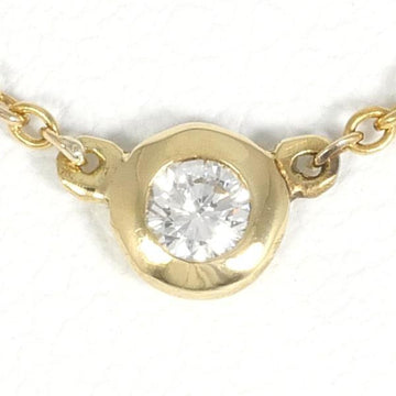 TIFFANY Visthe Yard K18YG Necklace Diamond Total Weight Approx. 1.6g 38cm Jewelry