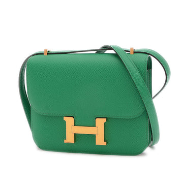 Hermes Constance Mini 18 Epson Veil Jade U Engraved Shoulder Bag