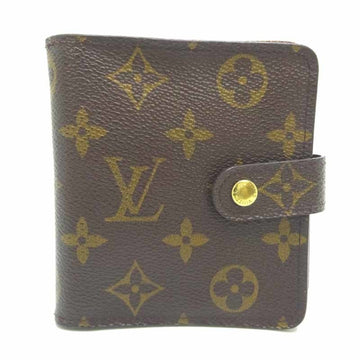 LOUIS VUITTON Zip Women's Bifold Wallet M61667 Monogram Ebene [Brown]