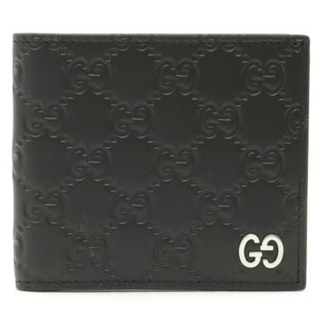 Gucci Shima Dorian Folio Wallet Leather Black 473922