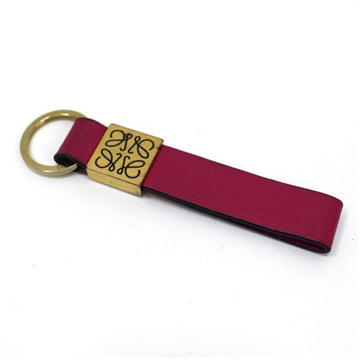 LOEWE key ring holder leather purple  ladies