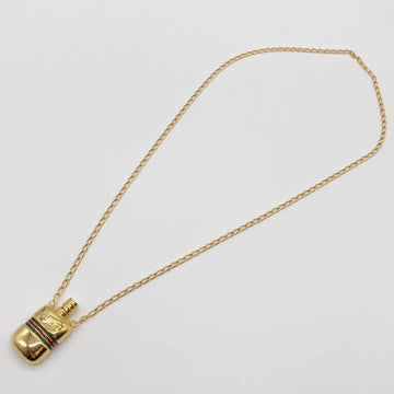 GUCCI Necklace Sherry Line Bottle Motif Metal Gold