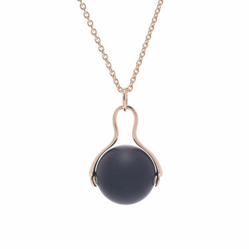 Hermes Blackstone Ladies K18PG Necklace
