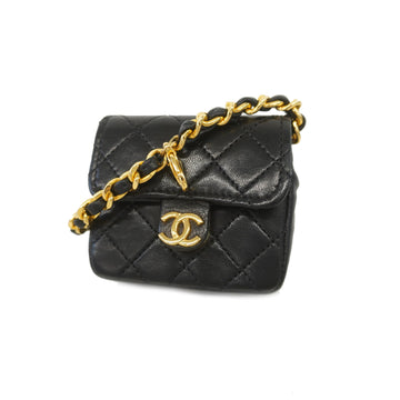 Chanel Minimini Matrasse Women's Leather Pouch Black