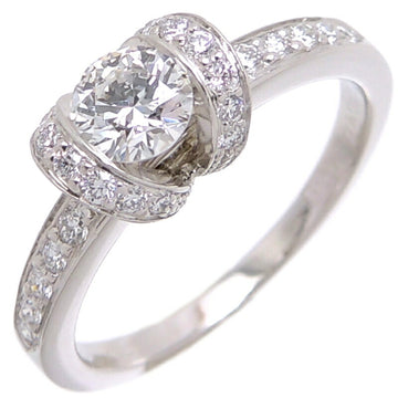 TIFFANY 0.43ct Ribbon Diamond Ladies Ring Pt950 Platinum