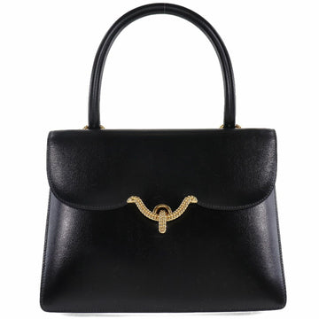 Hermes Vasco Boxcalf Black O Women's Handbag