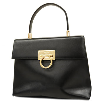 SALVATORE FERRAGAMOAuth  Gancini Women's Leather Handbag Black