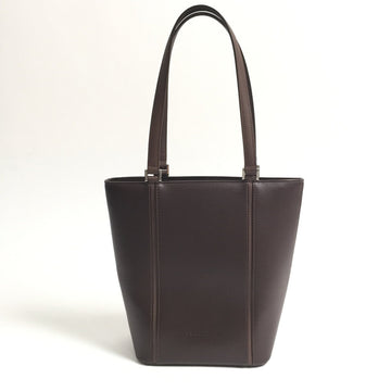 BURBERRY Tote Bag Check Brown Leather Ladies IT2MGDD7MDDS
