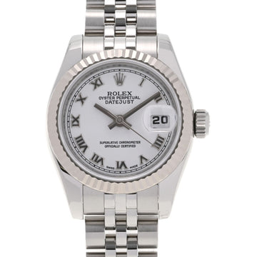 Rolex Datejust 179174 Ladies SS/WG Watch Automatic Winding White Dial
