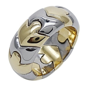 BVLGARIBulgari  Ring Women's 750YG Stainless Steel SS Albeare Yellow Gold Silver Approx. No. 14 Polished