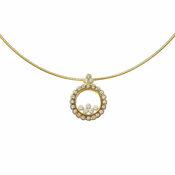Diamond Omega Necklace Ladies K18YG 1.30ct 15.3g 750 18K Yellow Gold