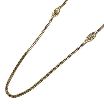 CHRISTIAN DIOR Necklace Women's Brand GP Gold Long Chain