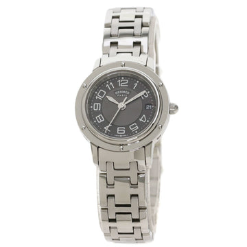 Hermes CP1.210 Clipper Classic Watch Stainless Steel / SS Ladies HERMES