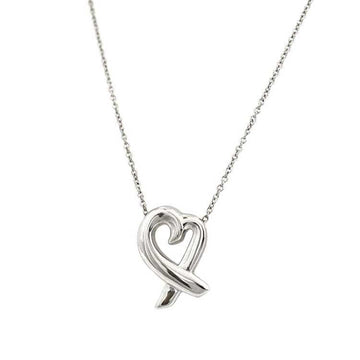 TIFFANY Loving Heart Necklace Silver Paloma Picasso 925 &Co. Ladies