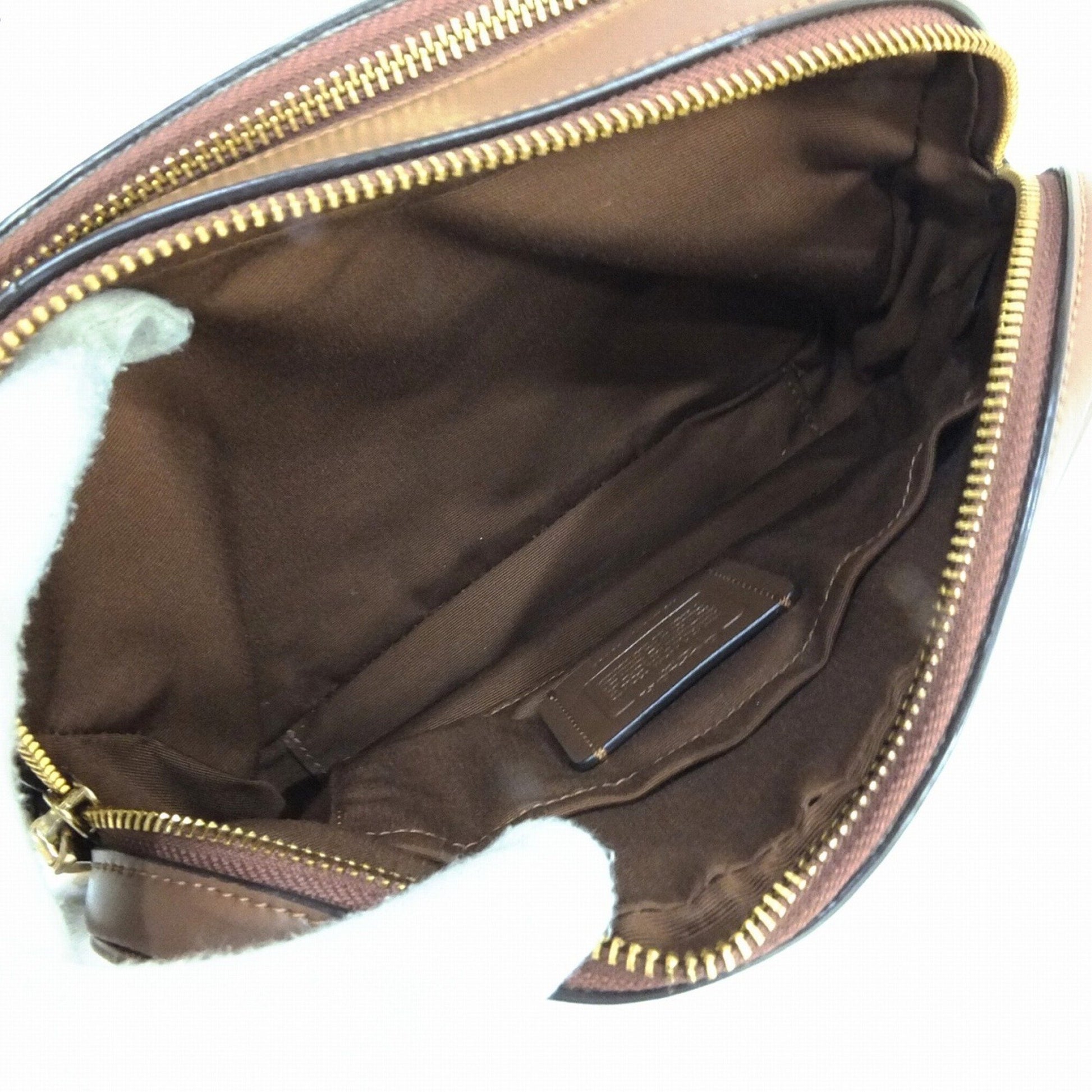 Green COACH Small Clutch Vintage Coach Make-up Bag Zipps 