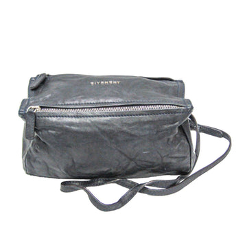 GIVENCHY Pandora Mini Women's Leather Shoulder Bag Navy