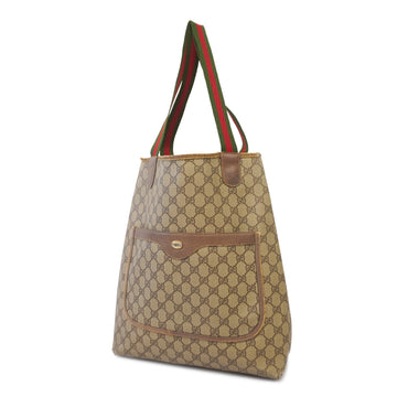 Gucci Sherry Line 39 02 003 Women's GG Supreme Tote Bag Beige