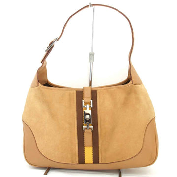 GUCCI Jackie One Handle 001.3306 2684 Handbag Leather Beige Ladies