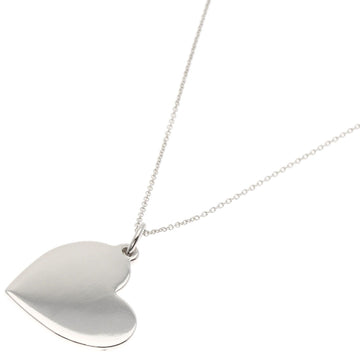 TIFFANY Heart Plate Necklace Silver Women's &Co.