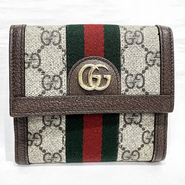 GUCCI Ophidia GG Supreme 523173 W hook wallet trifold unisex