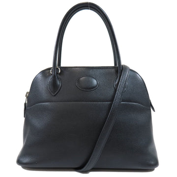 Hermes Bolide 27 Black Handbag Swift Ladies HERMES
