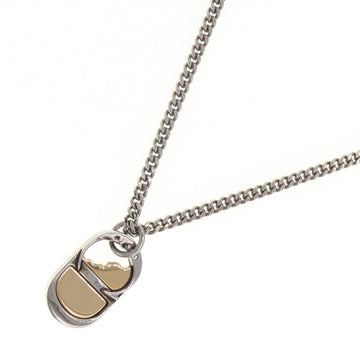 CHRISTIAN DIOR Dior Necklace Silver Gold Metal Choker Pendant CD Ladies Men's DIOR