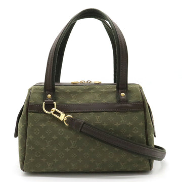 LOUIS VUITTON Monogram Josephine PM Handbag Shoulder Bag Canvas Leather TST Khaki M92415