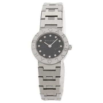 BVLGARI BB23SS 12 12P diamond watch stainless steel SS ladies