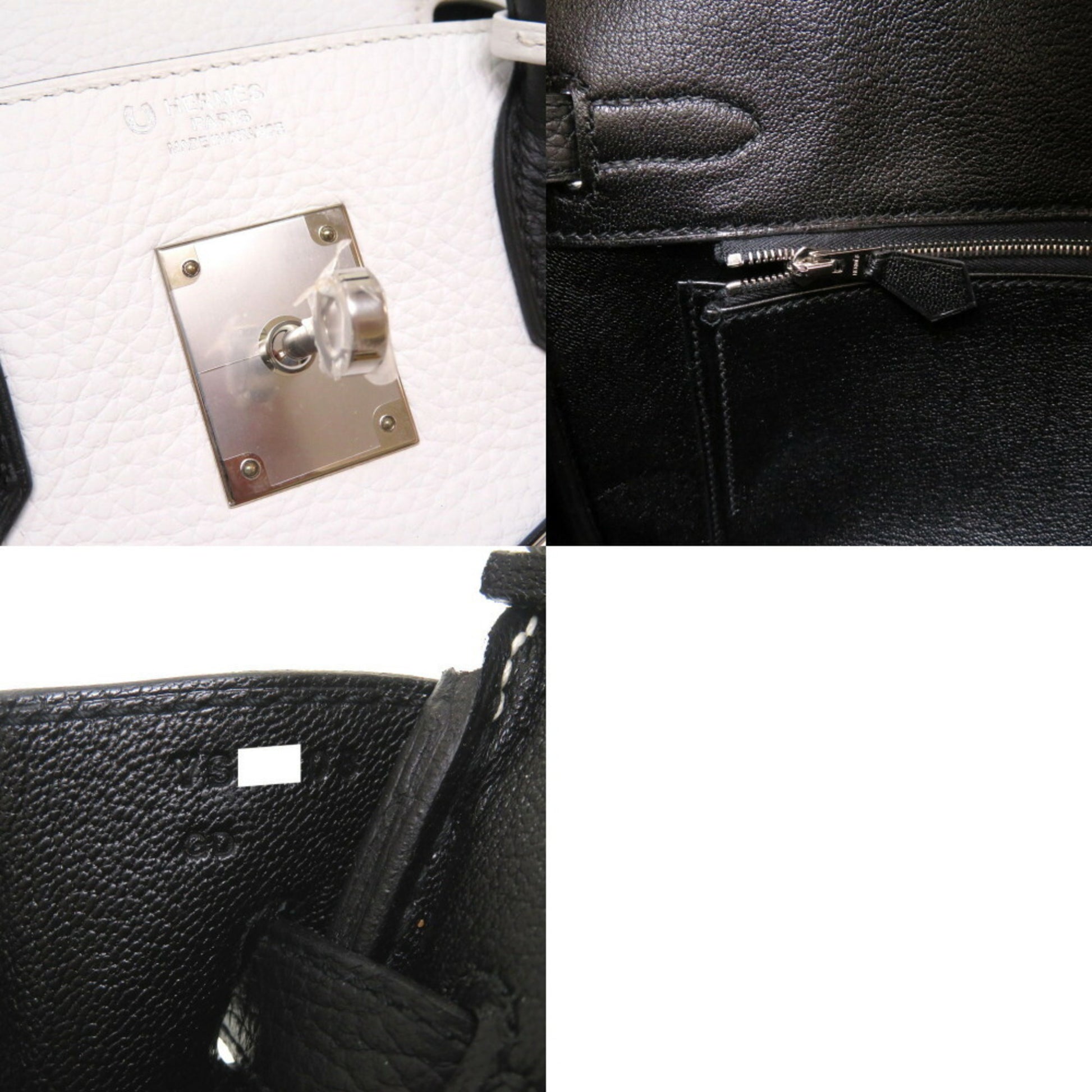 Hermes Birkin 35 Special Order Panda Black White Togo Leather Gold Hardware