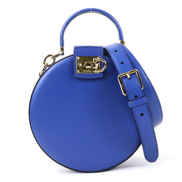 SALVATORE FERRAGAMO Crossbody Shoulder Bag Gancini Leather Blue Ladies