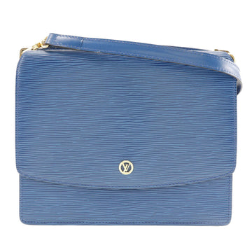 LOUIS VUITTON Grenelle Shoulder Bag W Hook Epi Leather Blue MI1913 Women's