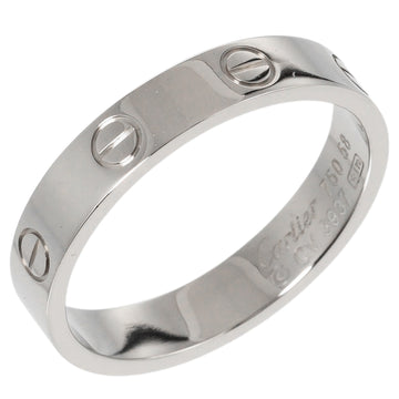 CARTIER Mini Love Wedding Ring Size 17.5 4.95g K18 WG White Gold