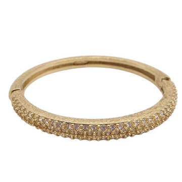 CHRISTIAN DIOR Dior Bangle Women's Brand Rhinestone Gold Bangles Bracelet