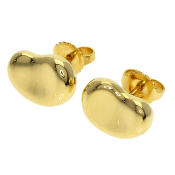 TIFFANY Bean Earrings K18 Yellow Gold Women's &Co.