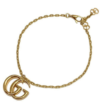 Gucci double G bracelet 501676 J8500 8000 17 jewelry brand K18YG 18-karat gold logo present gift lady's men's new article unused