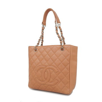 Chanel Matelasse Chain Tote Women's Caviar Leather Handbag,Tote Bag Pink
