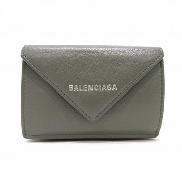 BALENCIAGA Paper Mini Wallet 391446 Trifold Women's