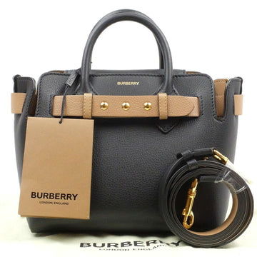 BURBERRY handbag 2WAY BELT belt bag black