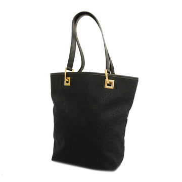 GUCCIAuth  GG Canvas Tote Bag 002 1099 Women's Handbag Black