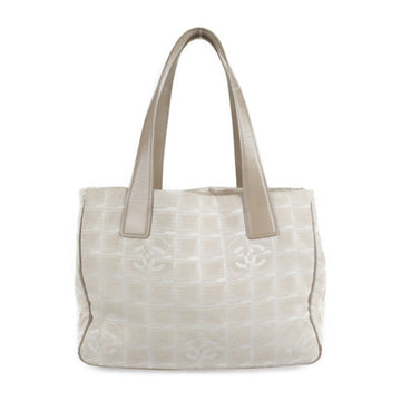 Chanel Tote PM New Travel Line Bag A20457 Nylon Beige Gold Hardware Handbag