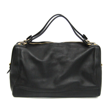 SALVATORE FERRAGAMO BW-21 D374 Women's Leather Handbag Black