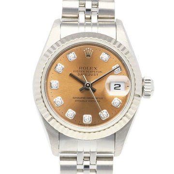 ROLEX Datejust Watch Stainless Steel 79174G Automatic Ladies  A Number 1998-1999 10P Diamond Overhauled