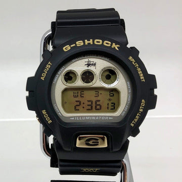 CASIO G-SHOCK Watch DW-6900STS-9JR STUSSY 25th Anniversary Model 25TH ANNIVERSARY Third Double Name Collaboration Men's Black Gold IT4XYOUHN686