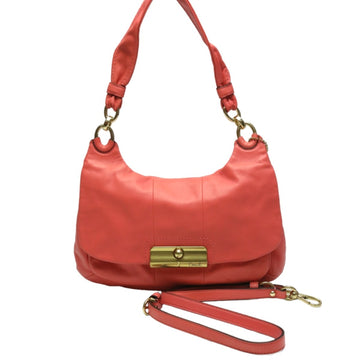 COACH 2WAY Shoulder Bag Leather Hippie Christine 16931  Pink