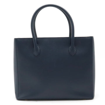 CELINE tote bag handbag leather navy red