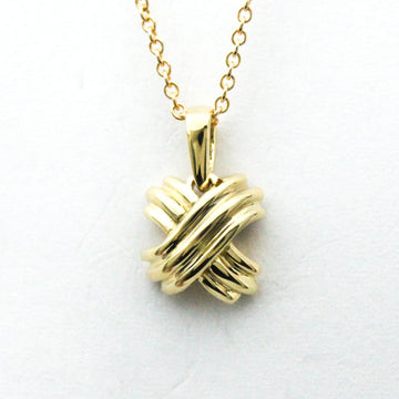 TIFFANY Signature Necklace Yellow Gold [18K] No Stone Men,Women Fashion Pendant Necklace [Gold]